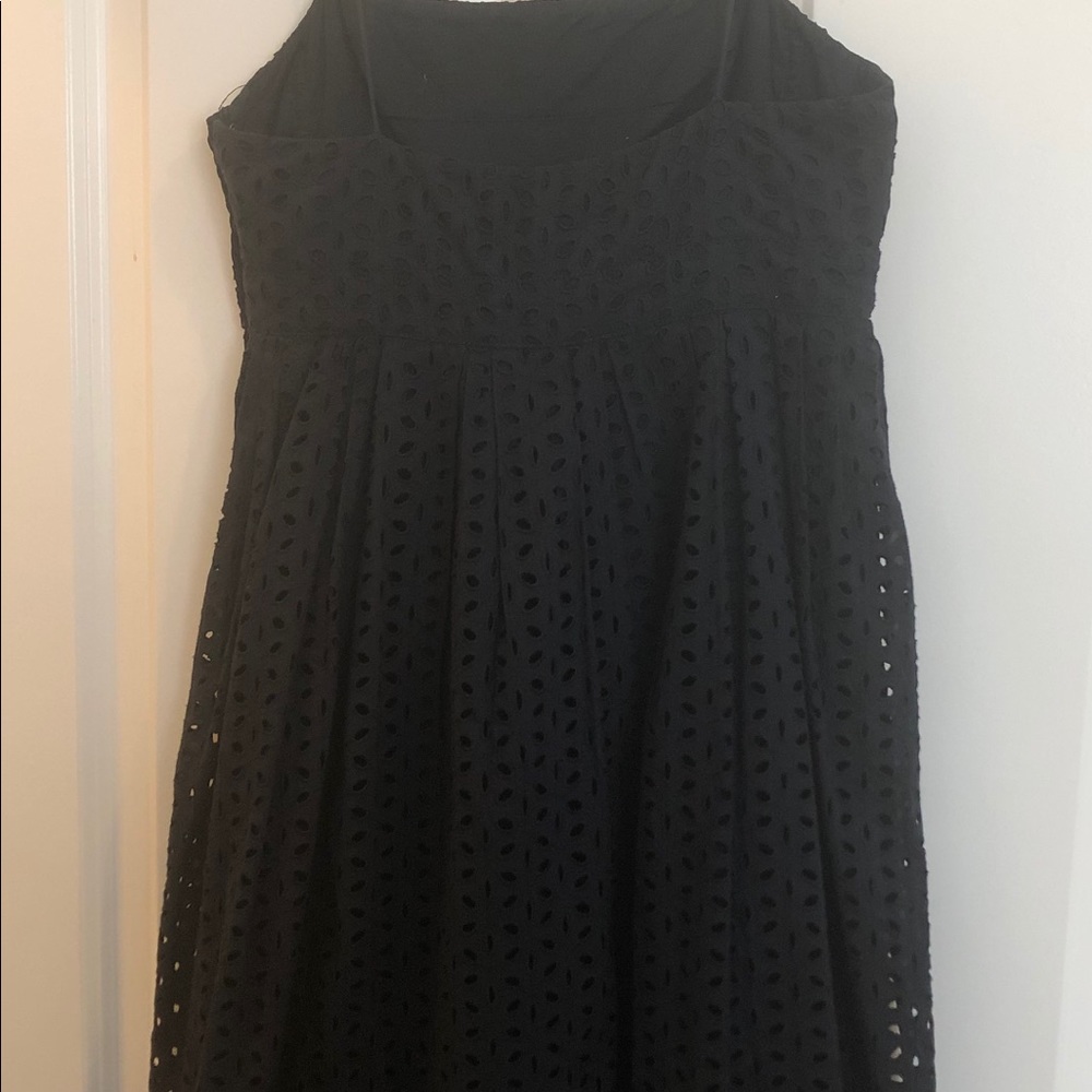 Blue spaghetti tie trap eyelet GAP dress - size 4